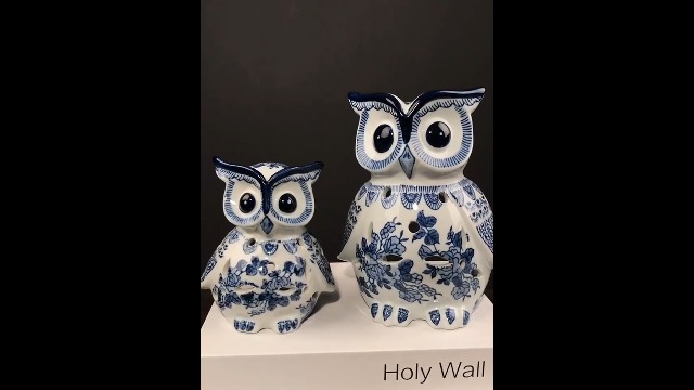 Amazon.co.jp: フクロウ 置物 ガーデン オブジェ かわいい フクロウ